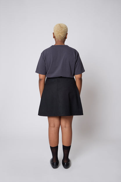 Lea Skirt in Black Wool