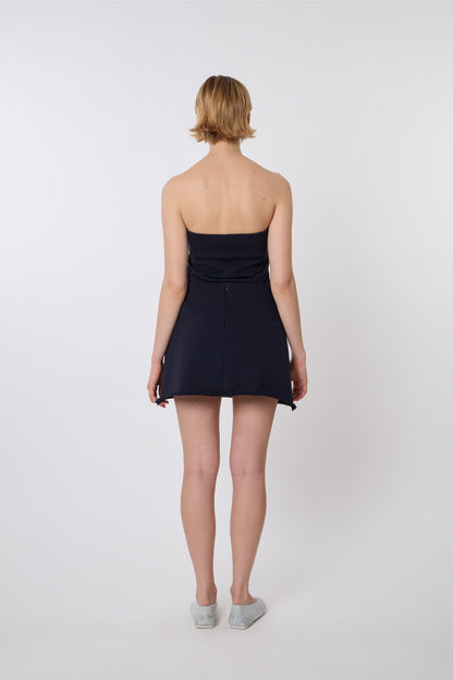 Lea Skirt in Blue Jersey