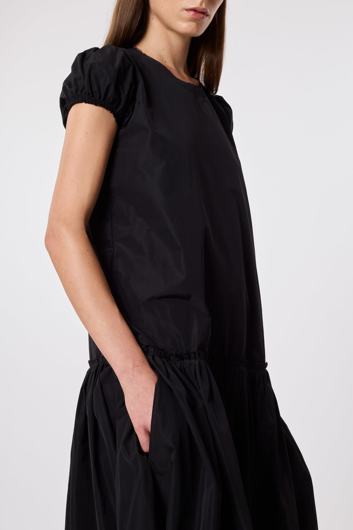 Bebe Dress in Black Nylon