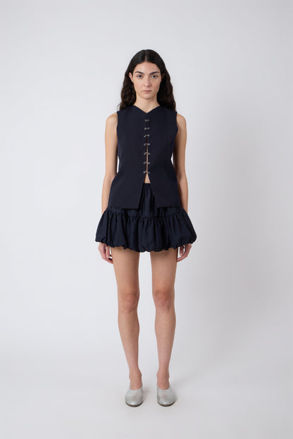 Macondo Vest in Blue Wool - Archive