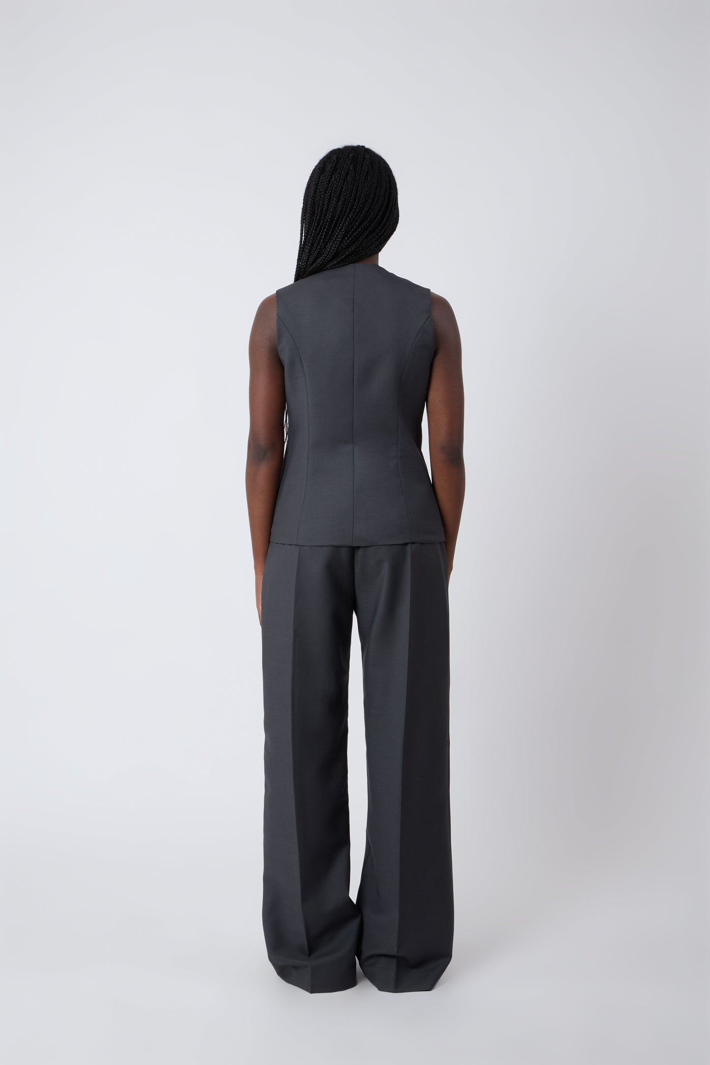 Macondo Vest in Grey Wool