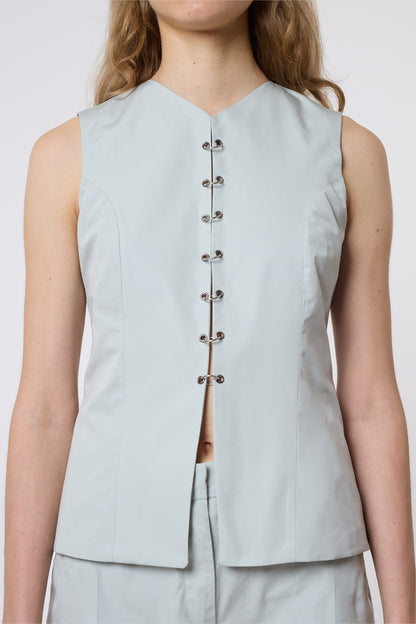 Macondo Vest in Pearl Cotton