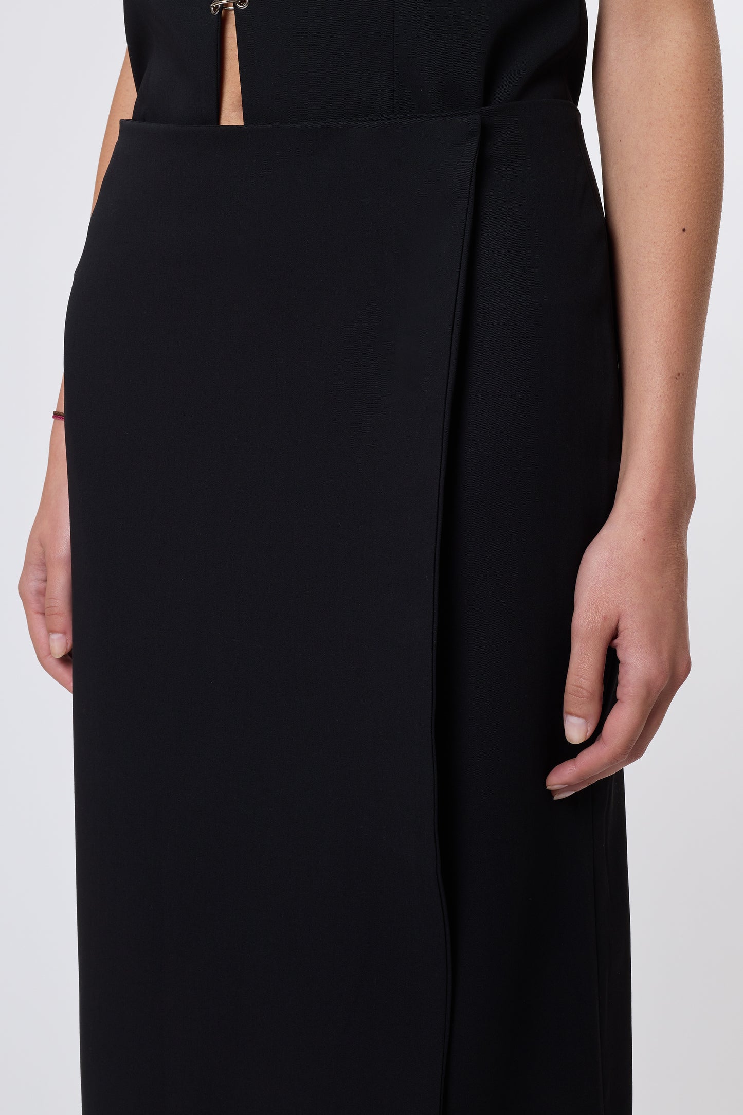 Madeleine Skirt in Black Wool