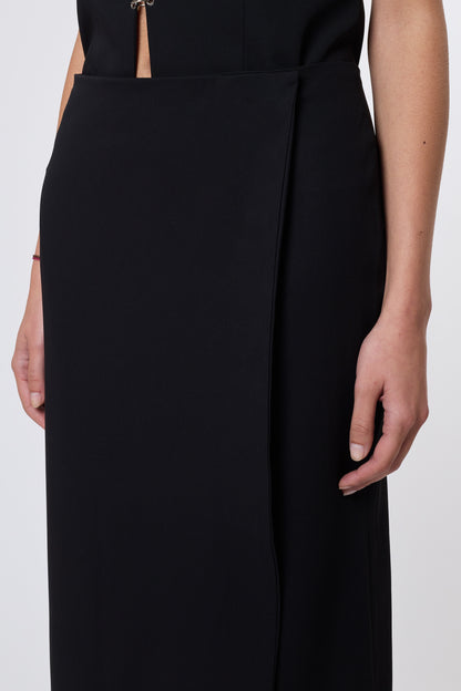 Madeleine Skirt in Black Wool