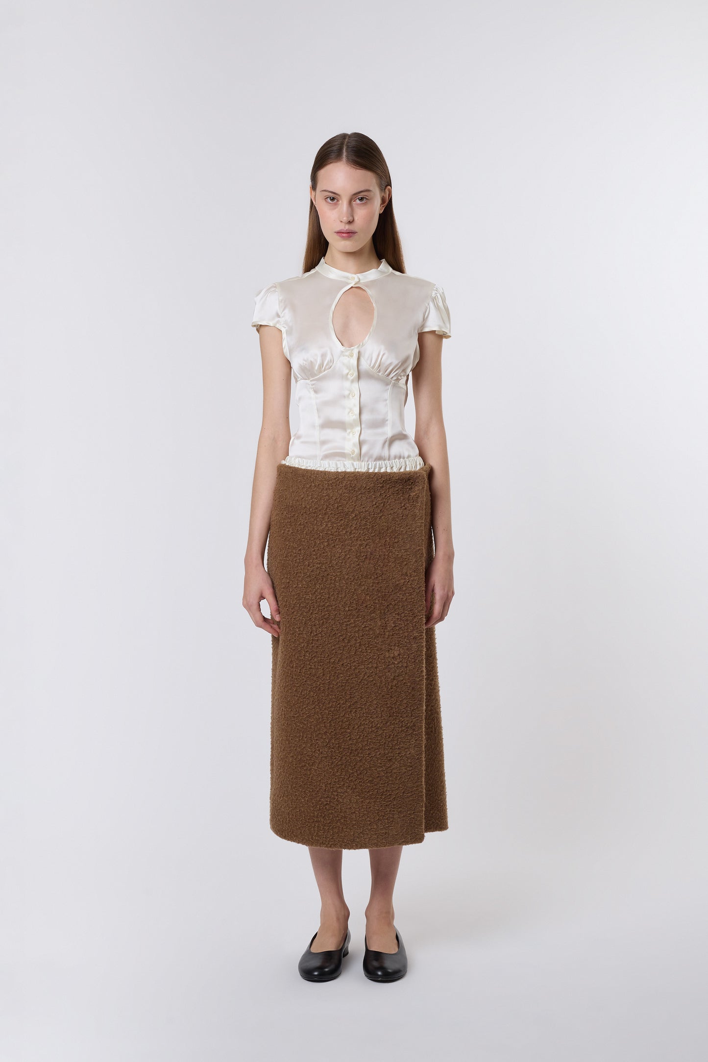 Madeleine Skirt in Teddy Wool