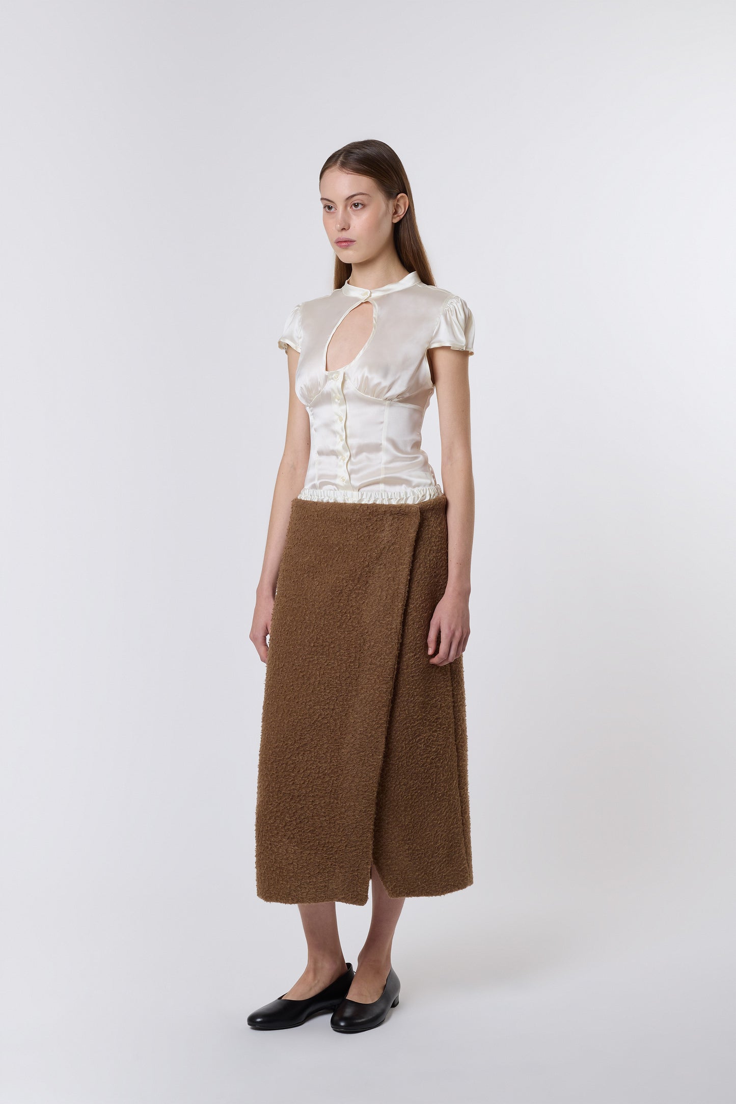 Madeleine Skirt in Teddy Wool