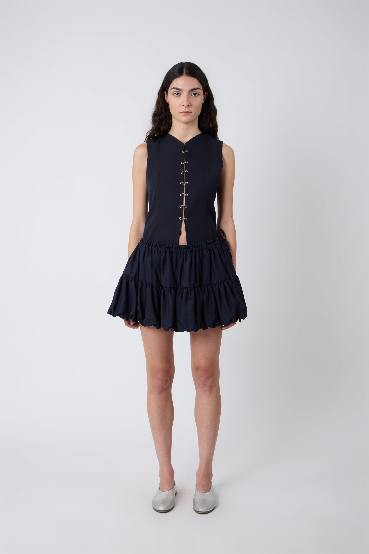 Miel Skirt in Blue Cotton