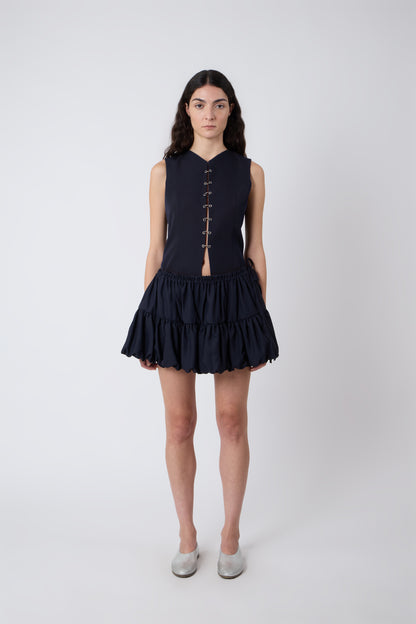 Miel Skirt in Blue Cotton