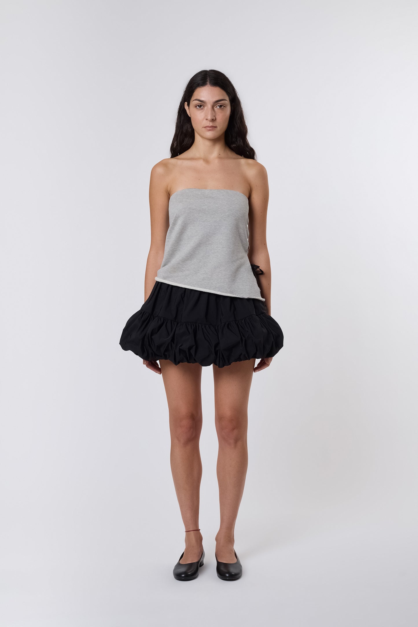 Miel Skirt in Black Nylon