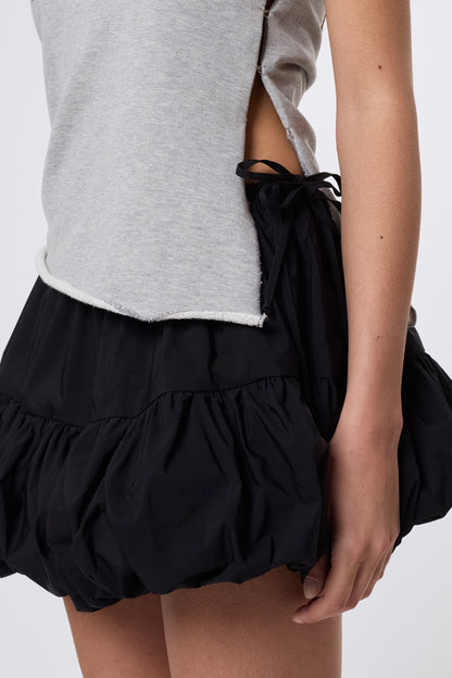 Miel Skirt in Black Nylon