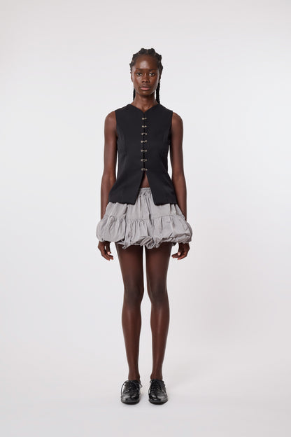 Miel Skirt in Grey Nylon