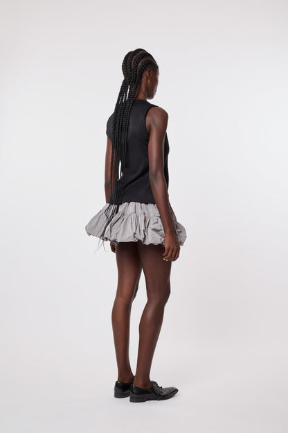 Miel Skirt in Grey Nylon