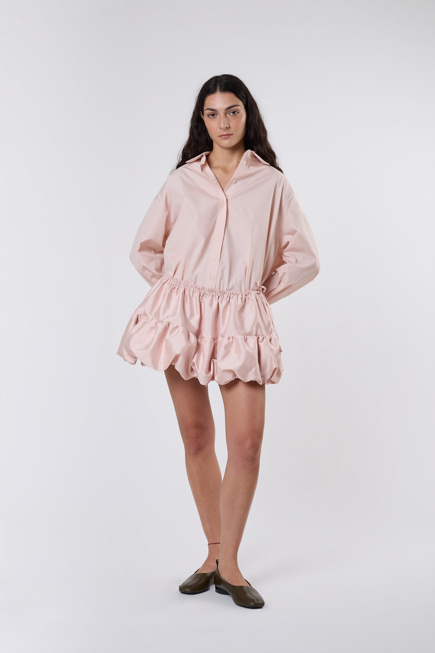 Miel Skirt in Blush Taffeta