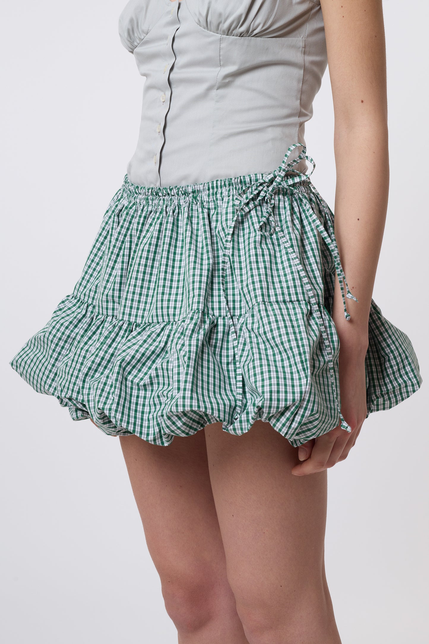 Miel Skirt in Vichy Cotton