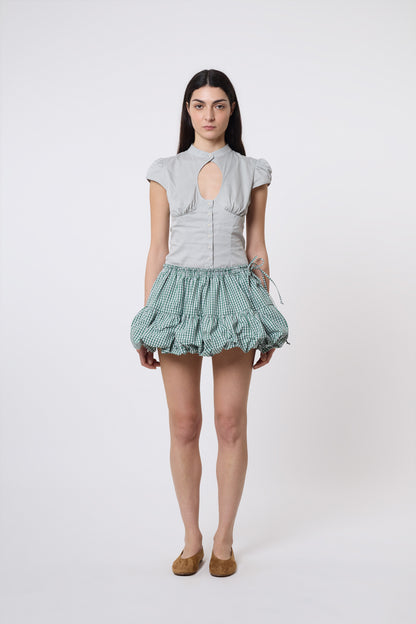 Miel Skirt in Vichy Cotton