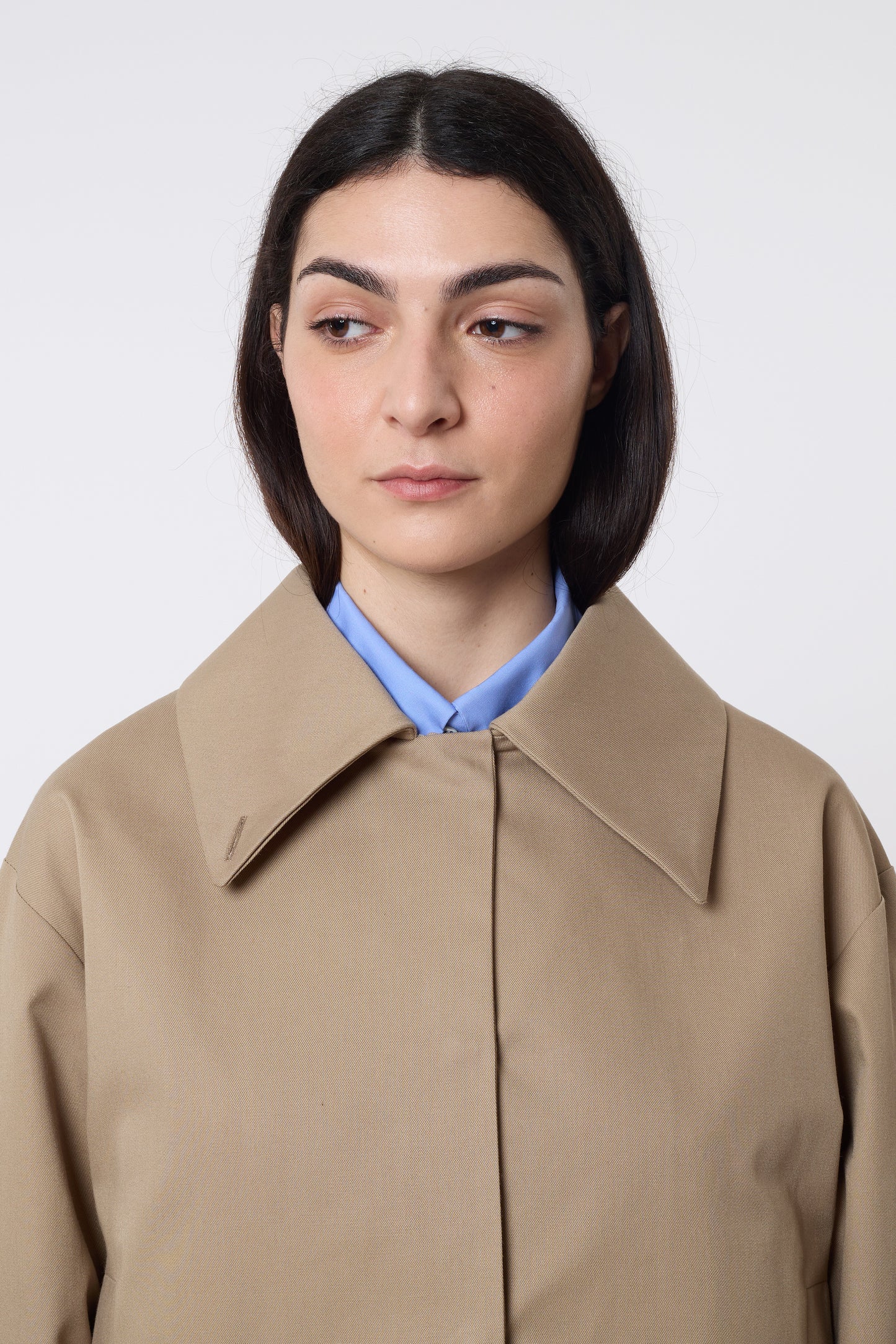 Olga Jacket in Beige Cotton