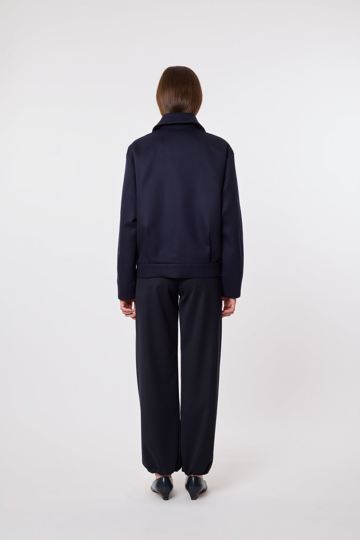 Olga Jacket in Blue Wool