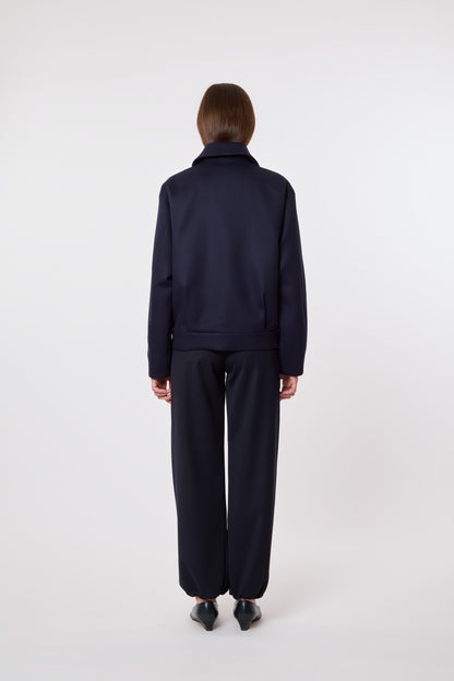 Olga Jacket in Blue Wool