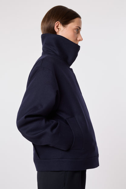 Olga Jacket in Blue Wool