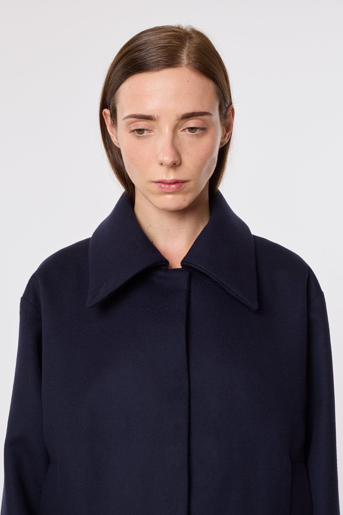 Olga Jacket in Blue Wool