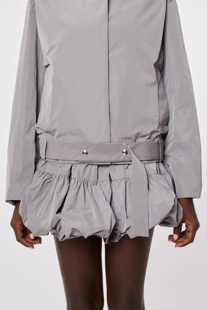 Olga Jacket in Grey Nylon