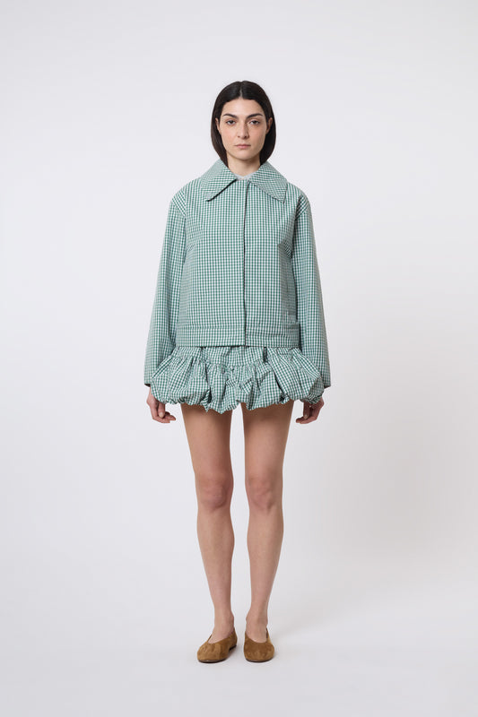 Olga Jacket in Vichy Cotton