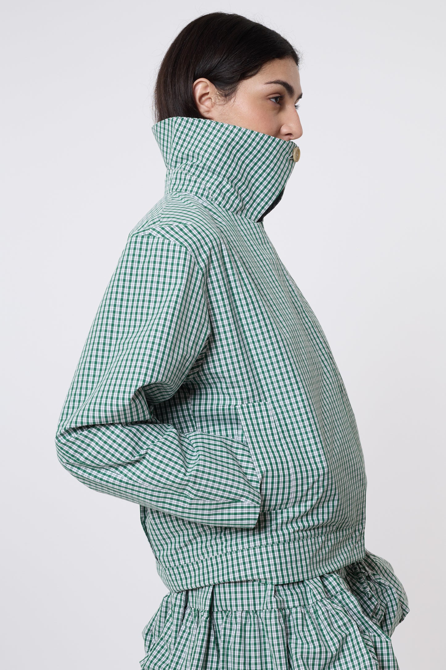 Olga Jacket in Vichy Cotton