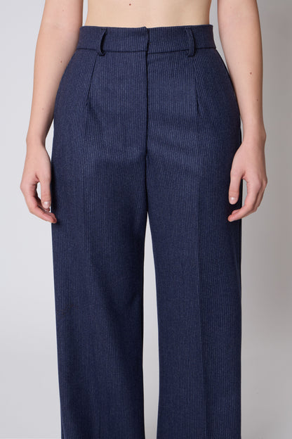 Gaspard Trousers in Blue Wool