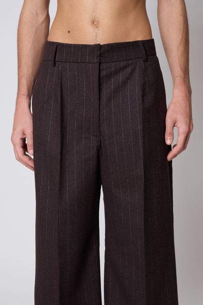 Gaspard Trousers in Gessato Wool