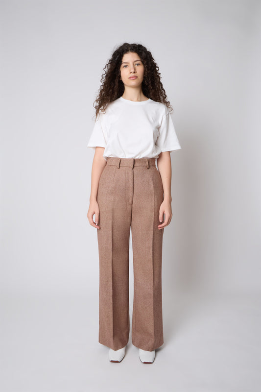 Gaspard Trousers in Tabacco Wool