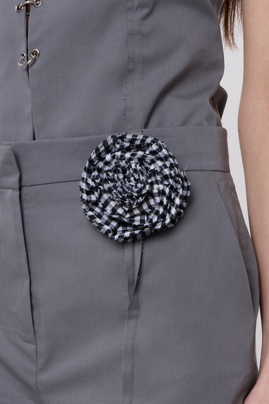 Pirouette Brooch in Vichy Cotton