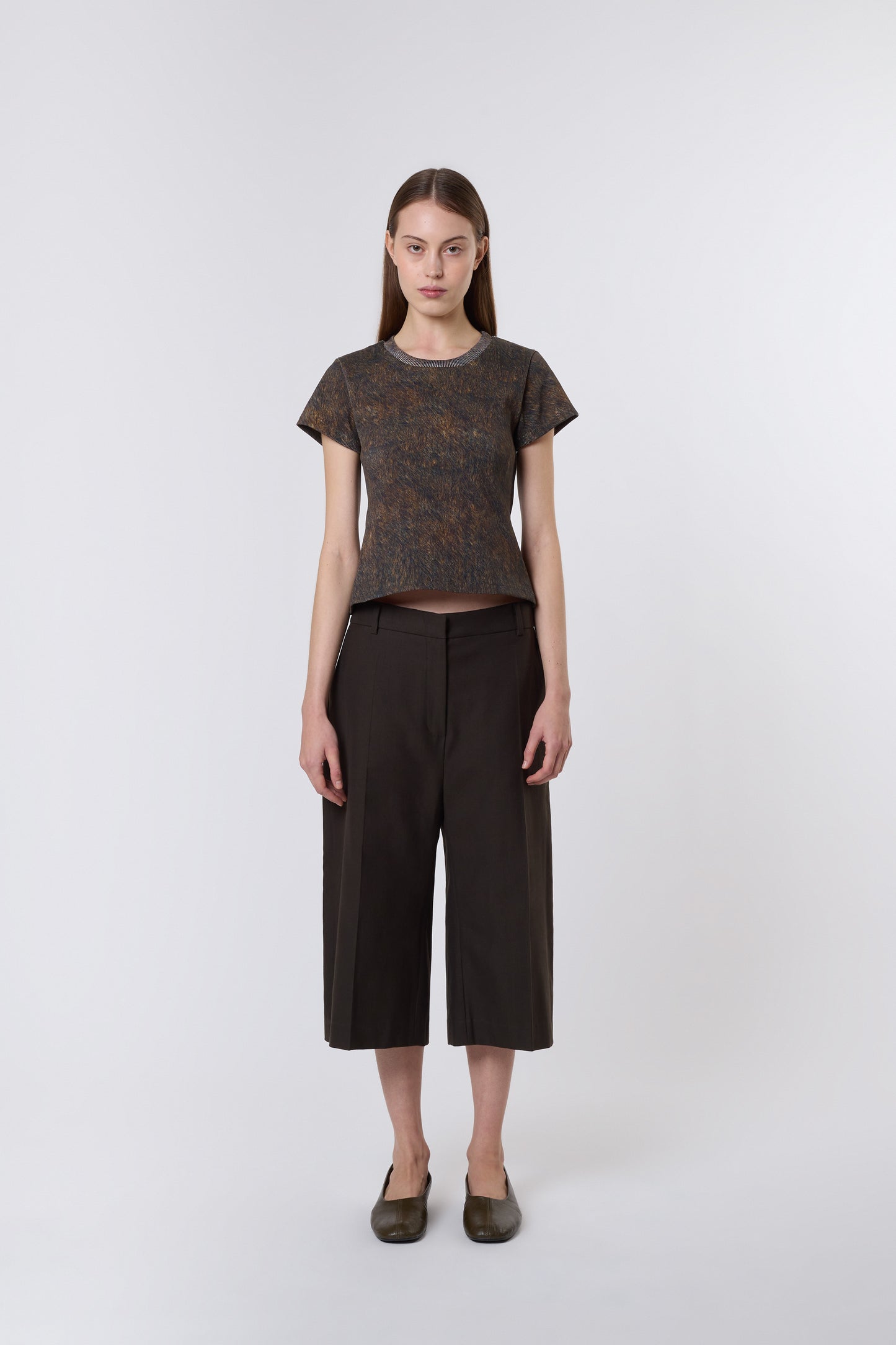 Hugi Bermuda in Brown Wool