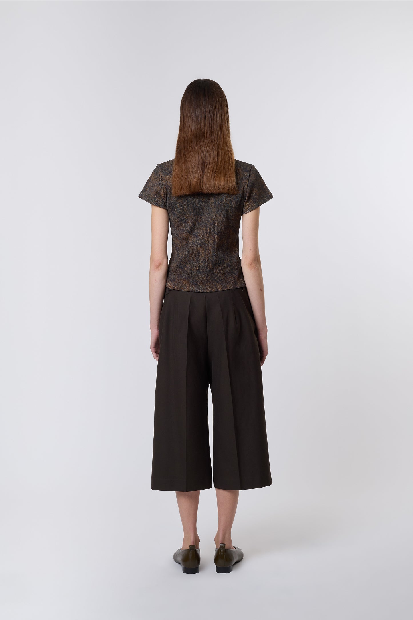 Hugi Bermuda in Brown Wool