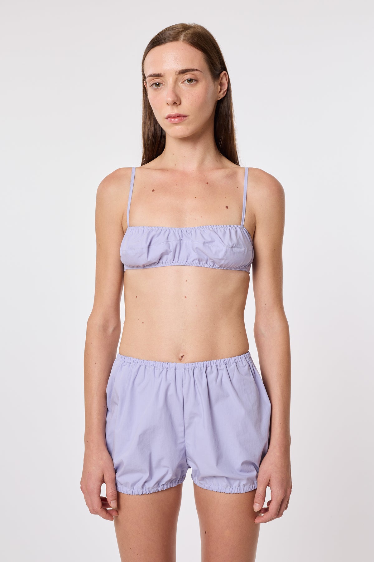Baloon Shorts in Lilla Cotton