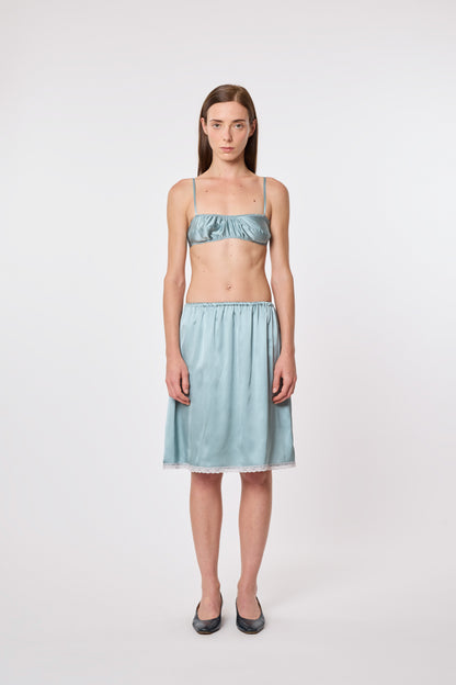 Tati Bra in Turquoise Silk