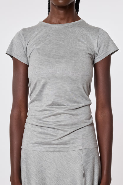 Tee in Grey Jersey