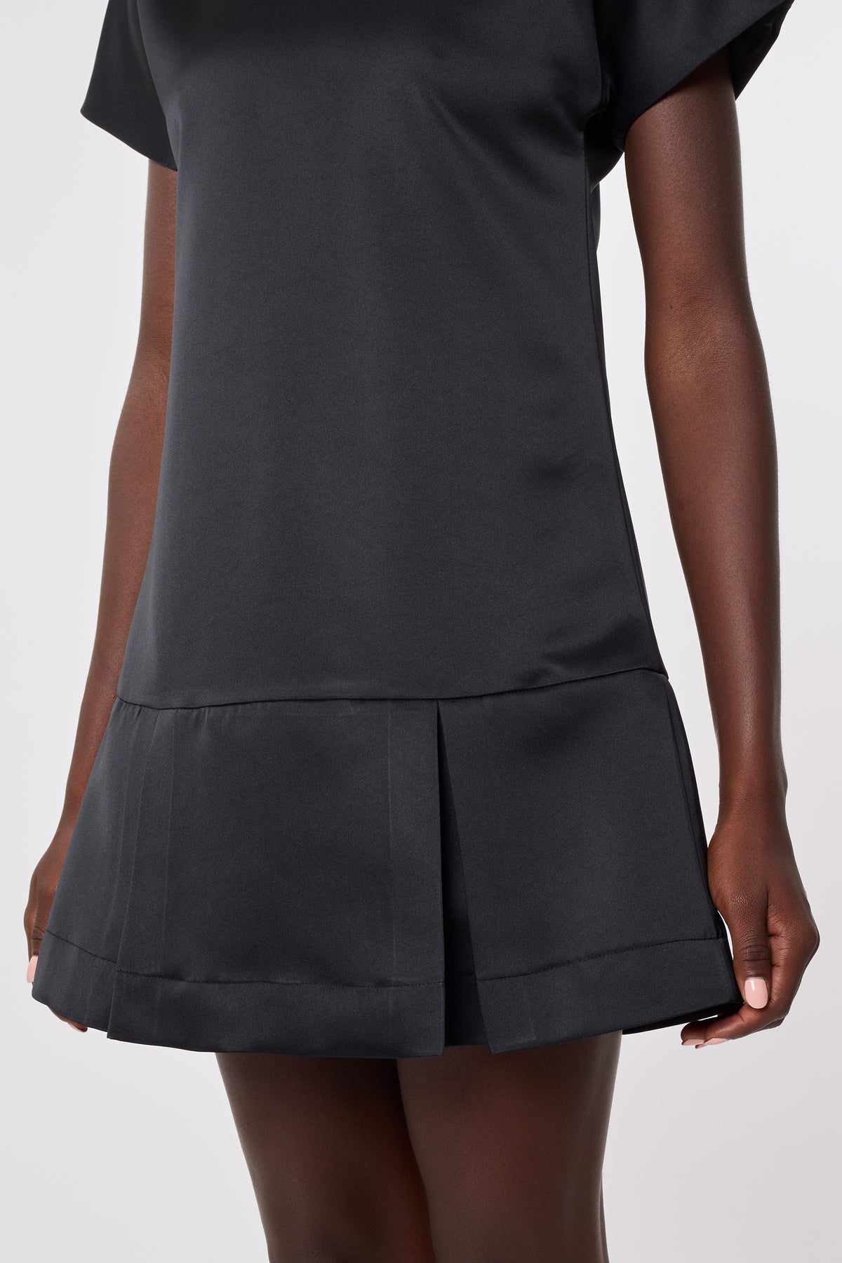 Tilda Dress in Black Duchesse