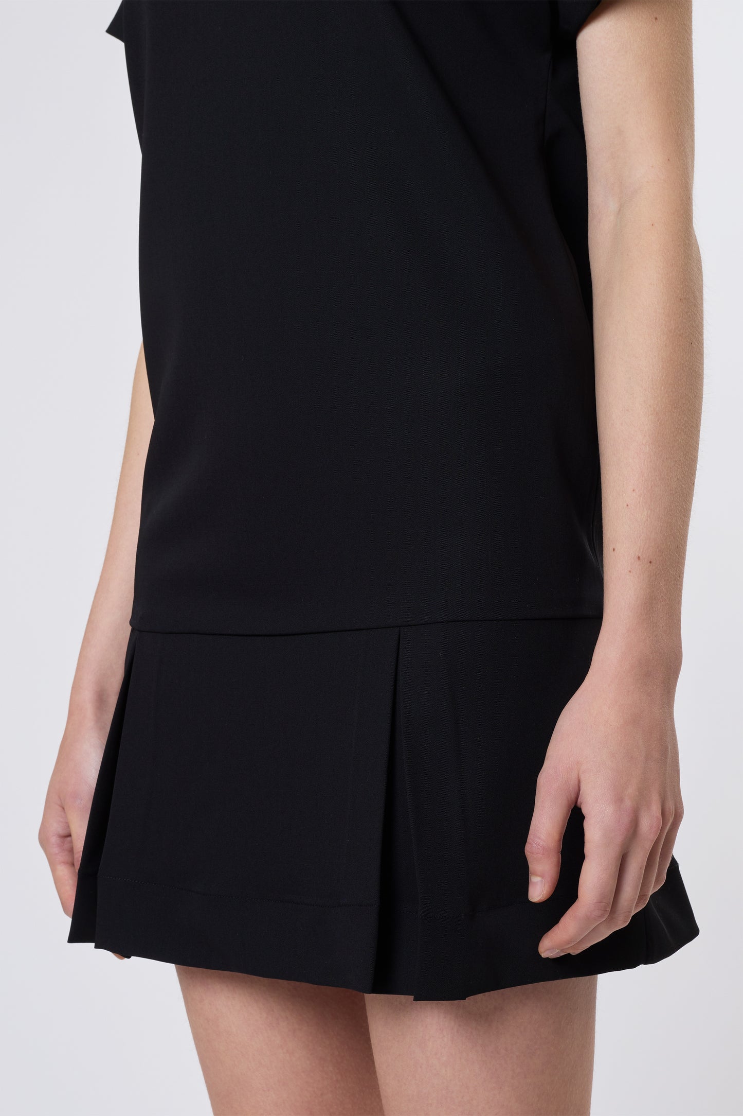 Tilda Dress in Black Wool