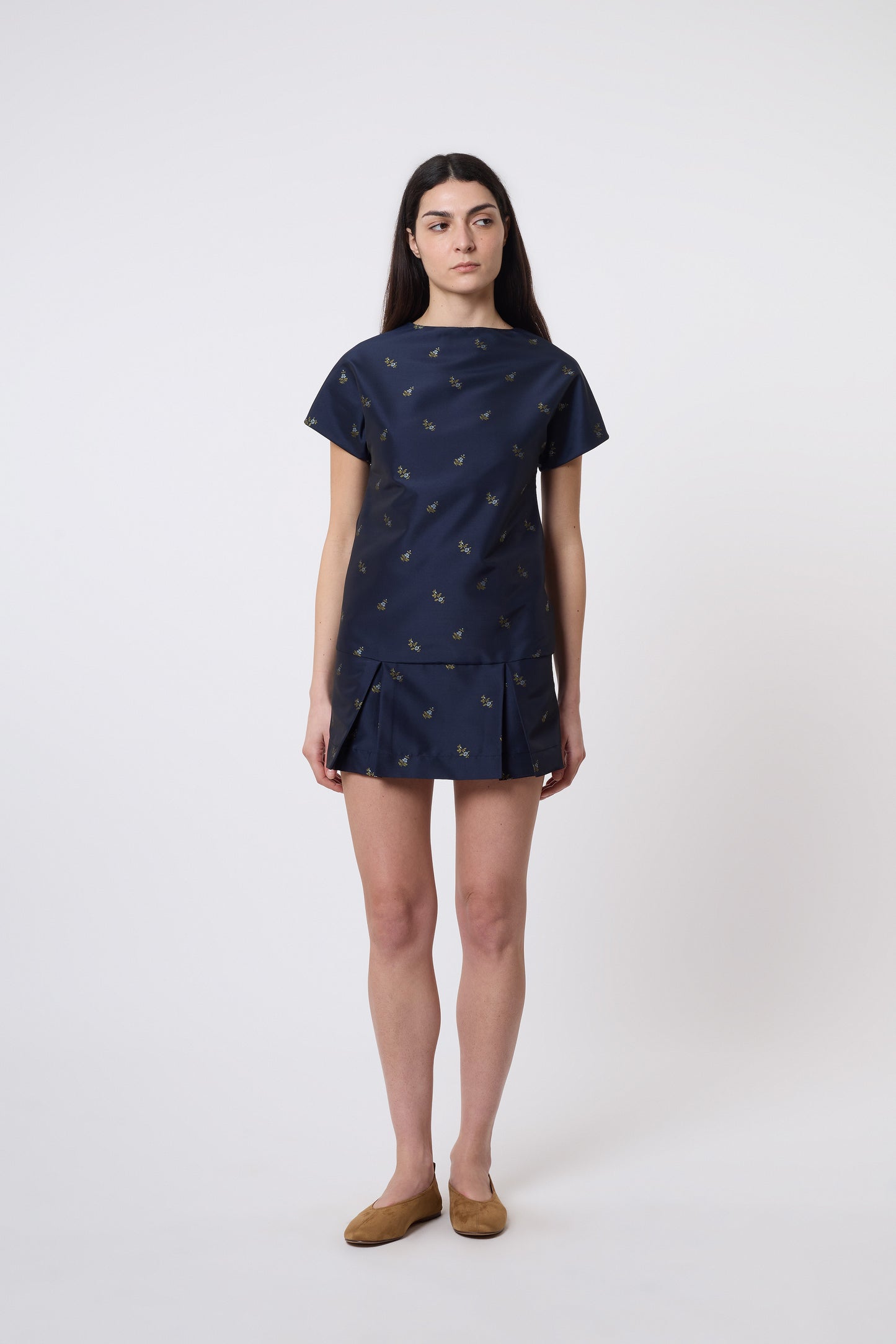 Tilda Dress in Floral Jaquard