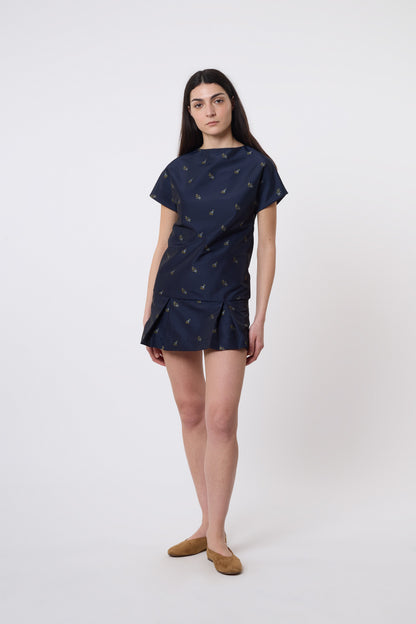 Tilda Dress in Floral Jaquard