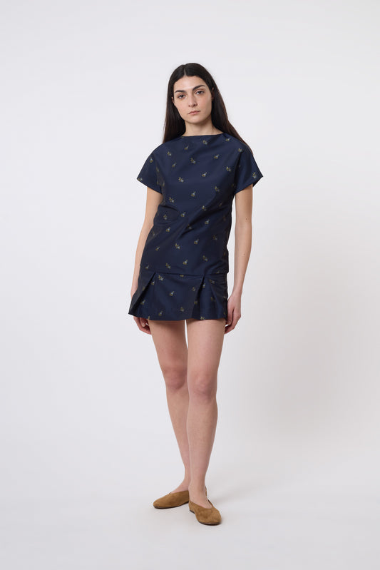 Tilda Dress in Floral Jaquard