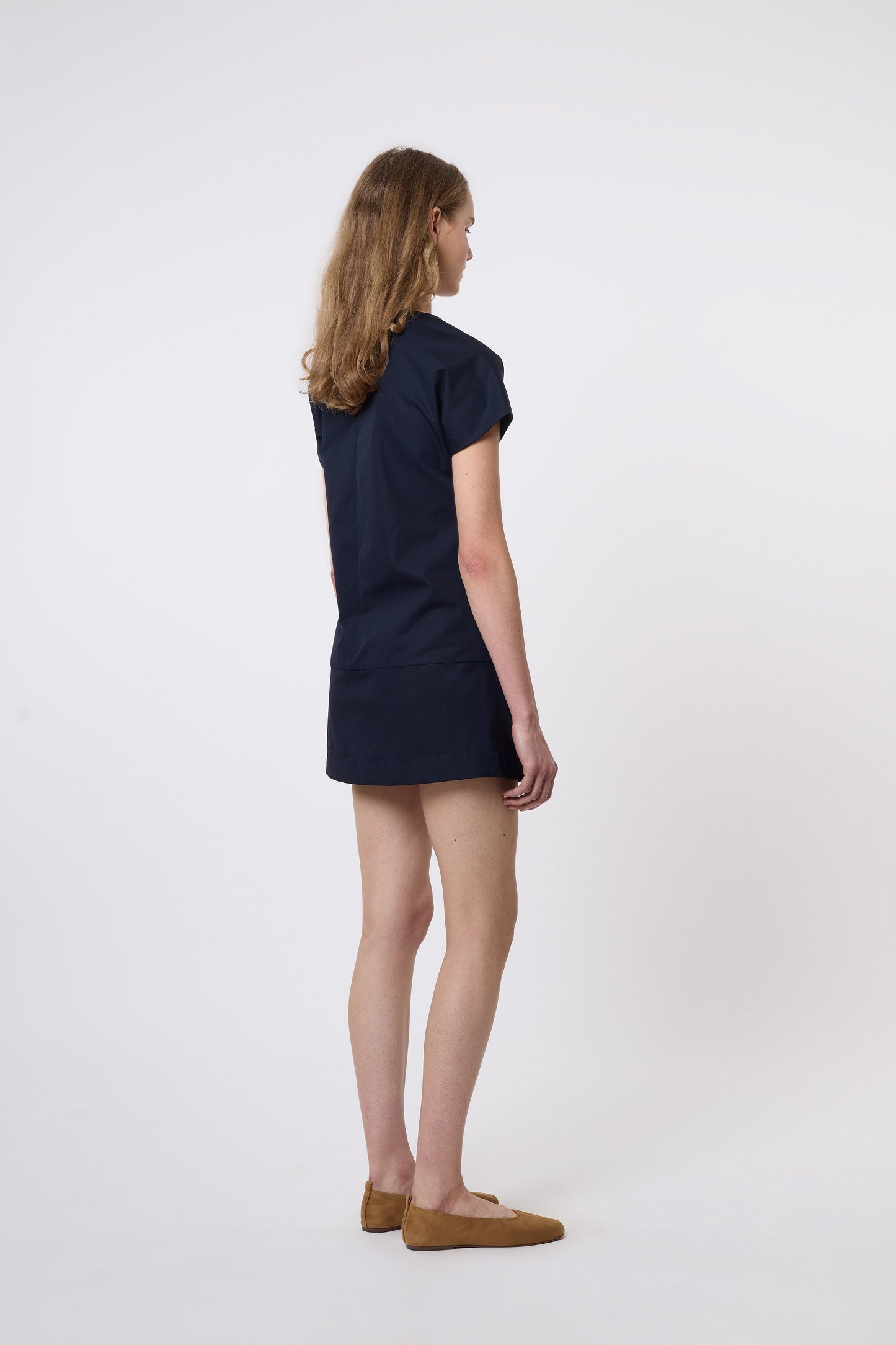 Tilda Dress in Blue Cotton