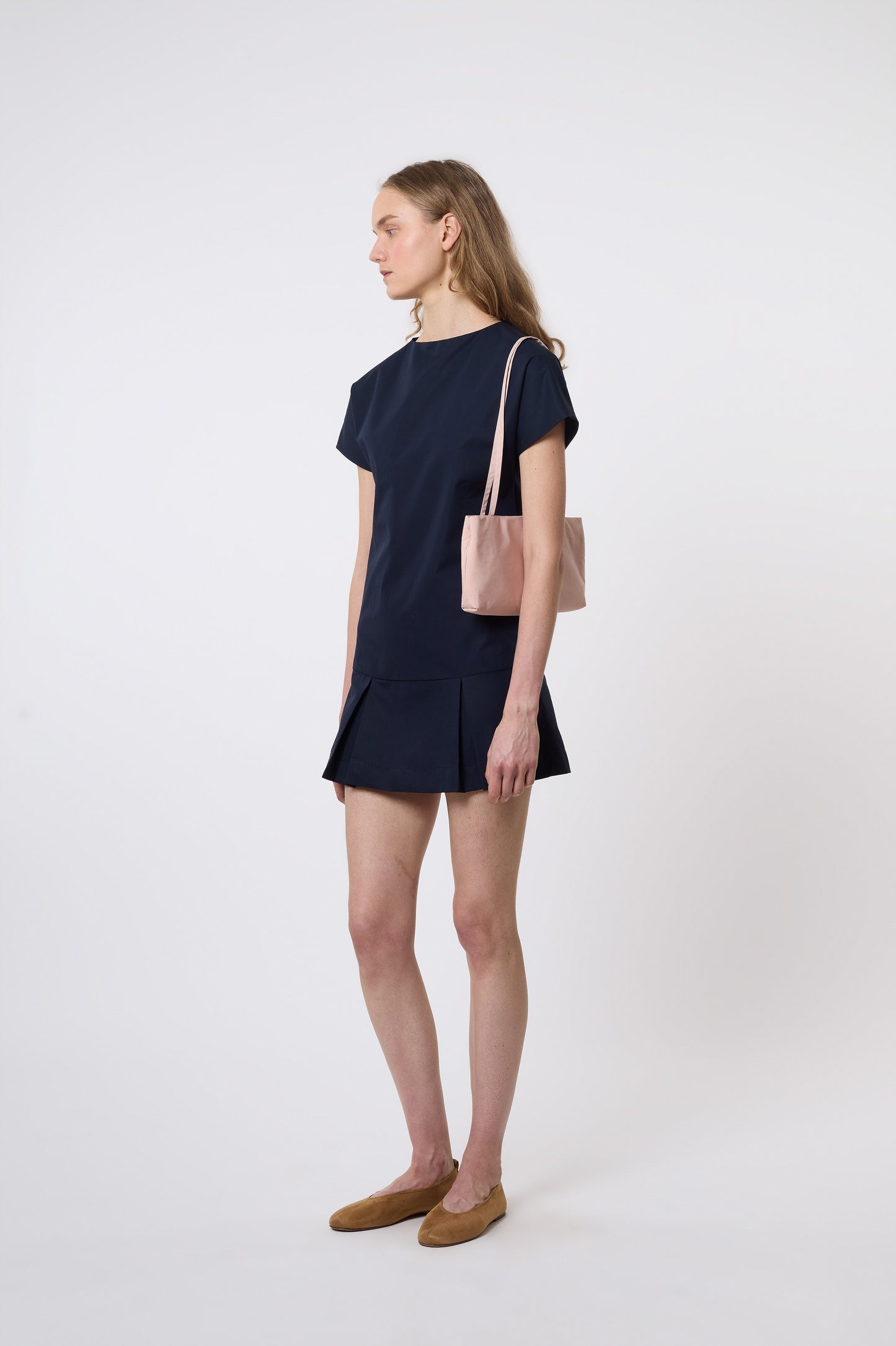 Tilda Dress in Blue Cotton