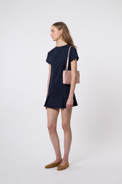 Tilda Dress in Blue Cotton