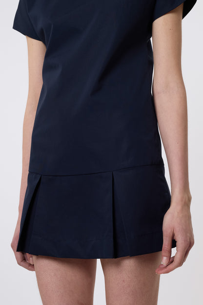 Tilda Dress in Blue Cotton