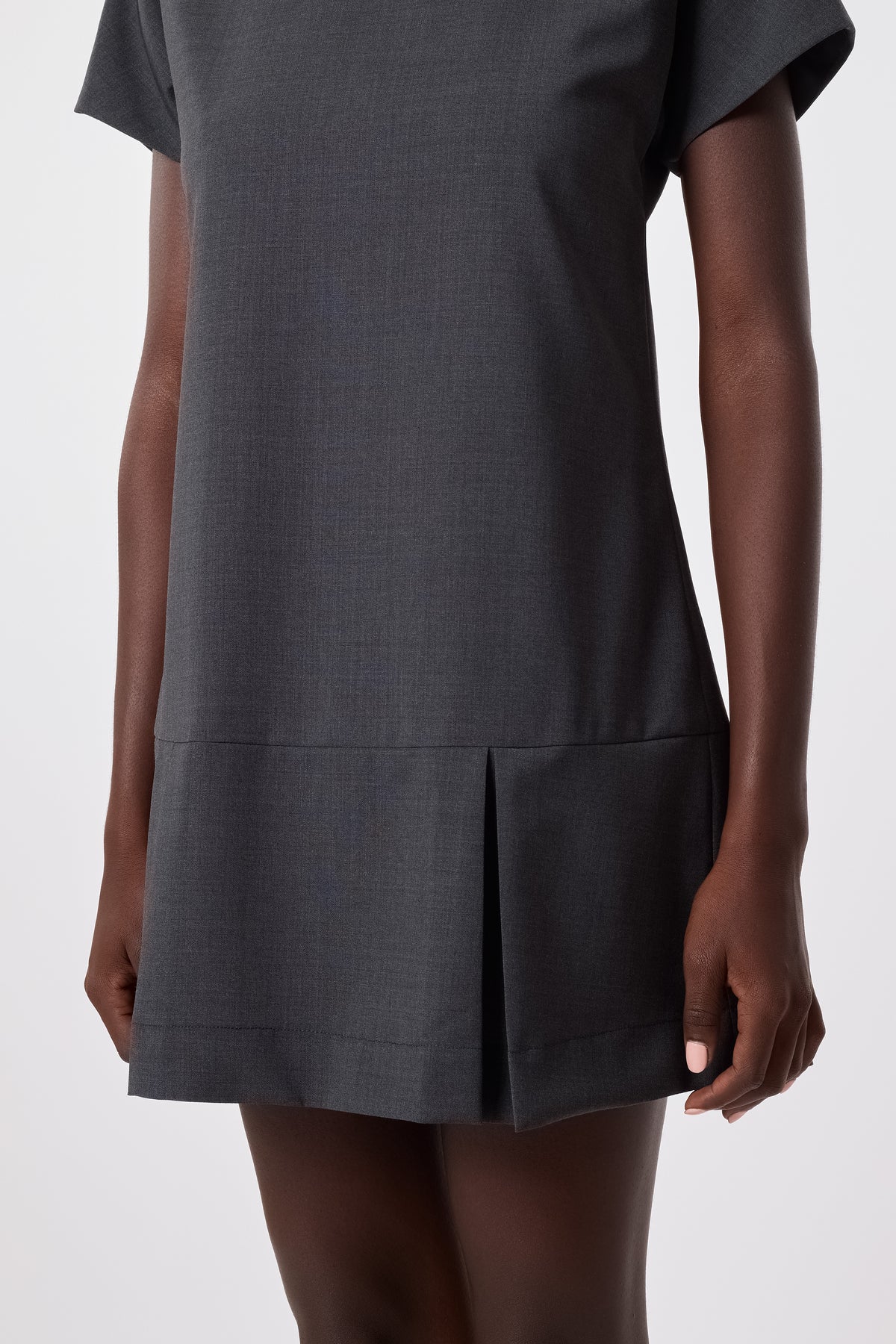 Tilda Dress in Grey Wool