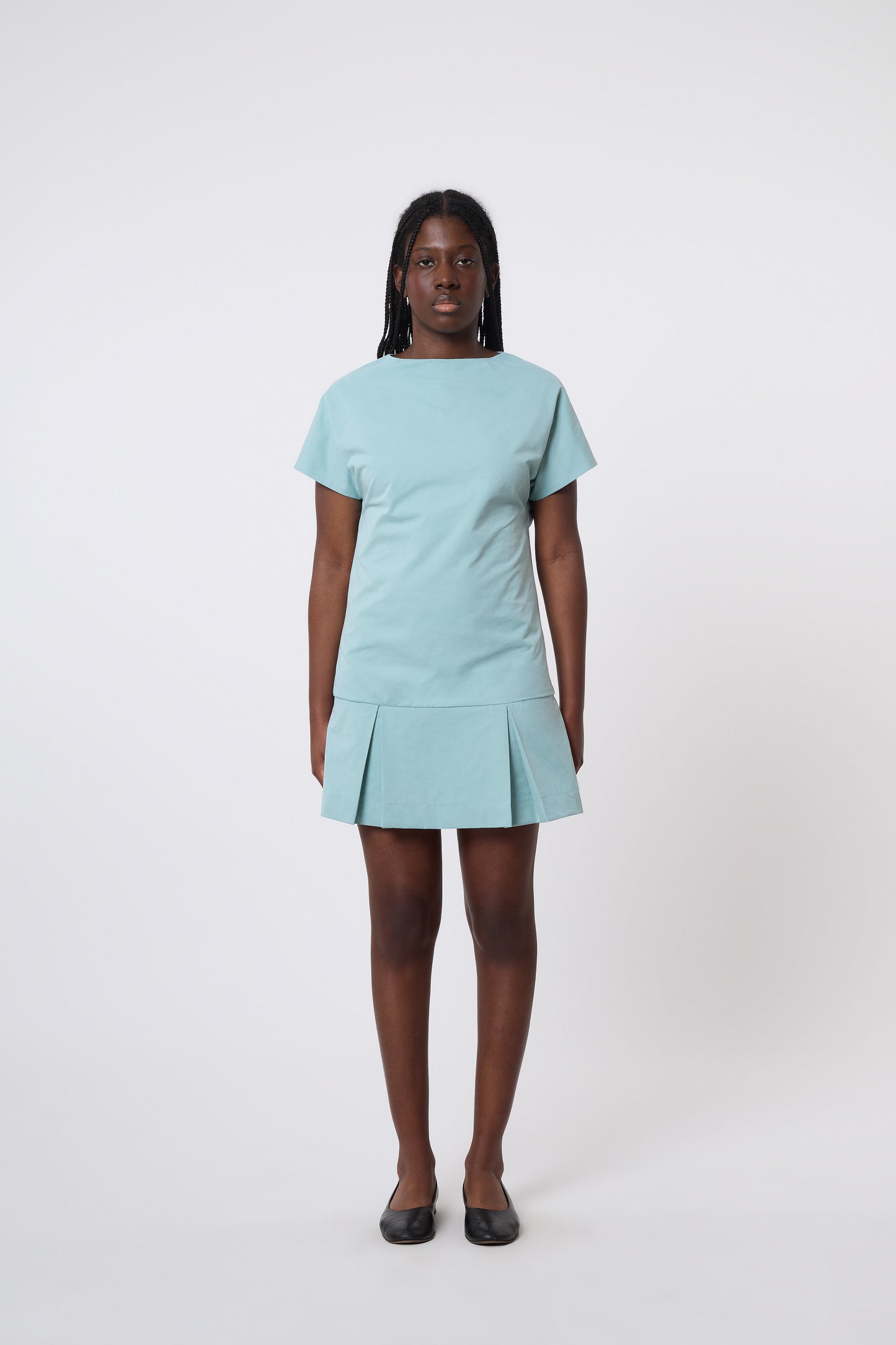 Tilda Dress in Mint Cotton