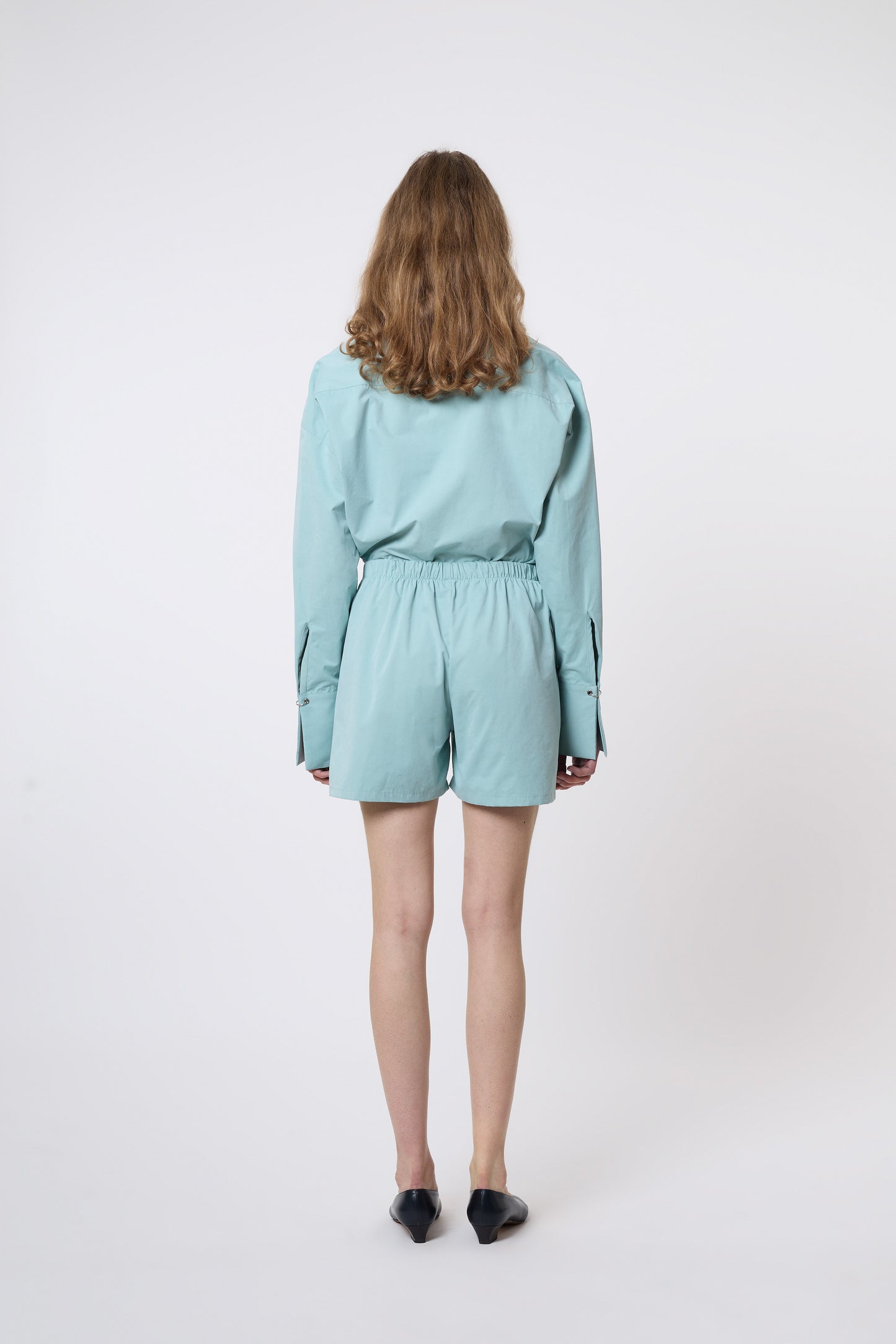 Timothée Shorts in Mint Cotton