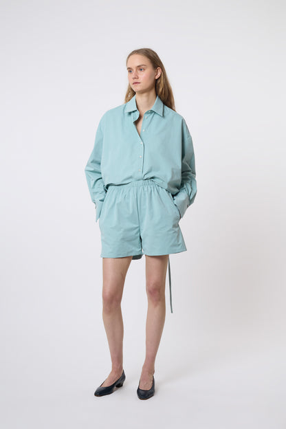 Timothée Shorts in Mint Cotton