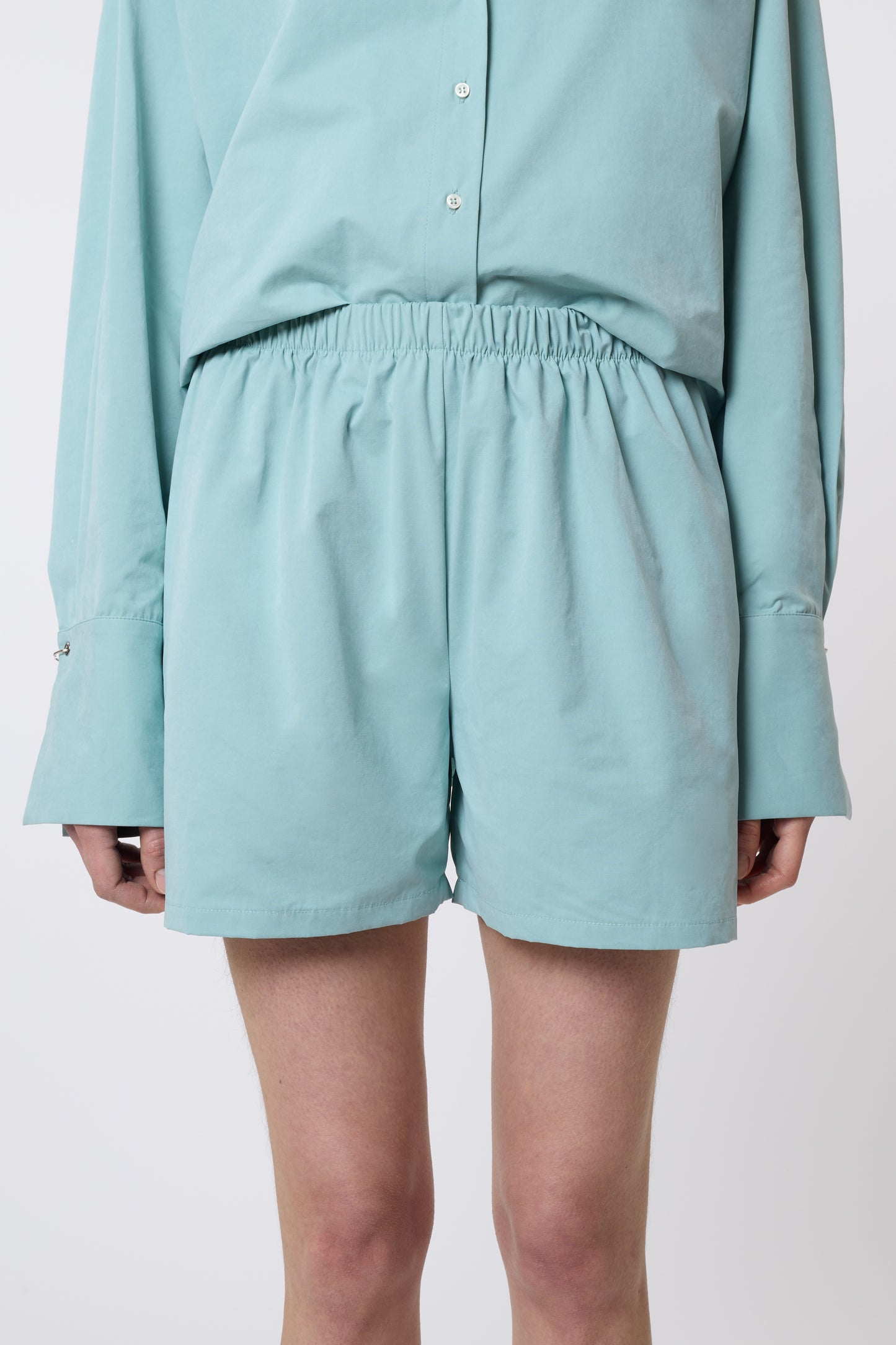 Timothée Shorts in Mint Cotton